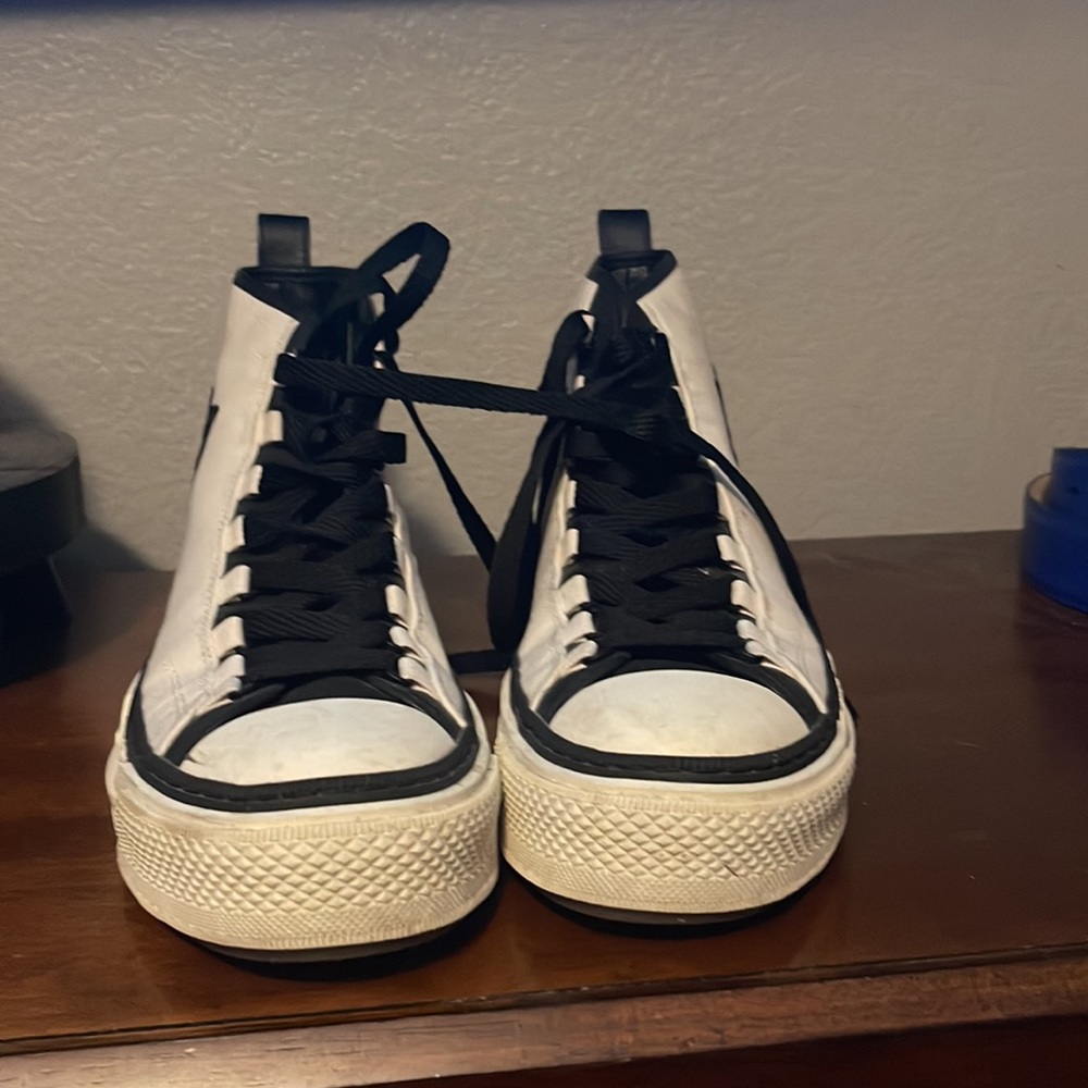 Amiri High Tops Black/ White. size 42 EU which is about 10-11 in US sizing. - Picture 3 of 7